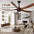62-Inch wood Ceiling Fan  without Light