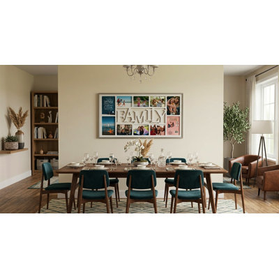 10 Slots Picture Frames With Heartwarming Centerpiece