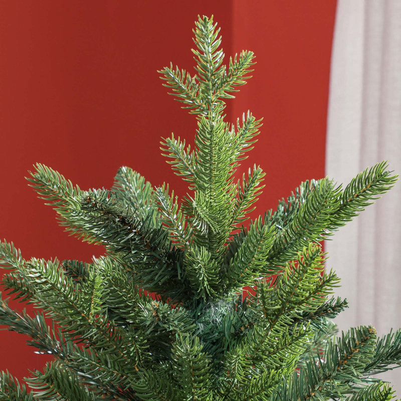Arbre de Noël à charnière artificiel 5 pi avec 1309 pointes et support en métal pliable