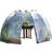 Haxnicks 11.5 Ft. W x 11.5 Ft. D Large Sunbubble Walk-in Greenhouse