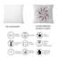 Coussin décoratif géométrique à motif géométrique fractal-904046613
