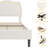 Twin Size LED Bed Frame with Adjustable Upholstered Headboard, Velvet Platform for Kids, Noise-Free, Easy Assembly