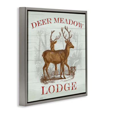 Deer Meadow Lodge Floating Frame, design by Lula Bijoux & co.