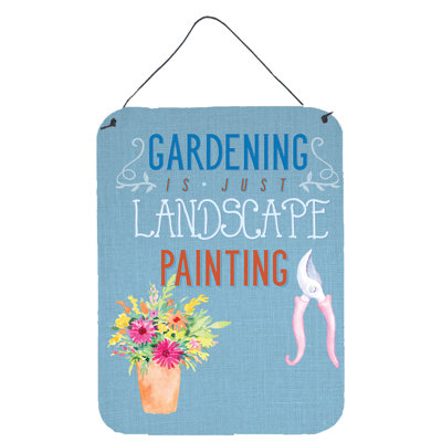 Décoration murale « jardinage is landscape », impression suspendue