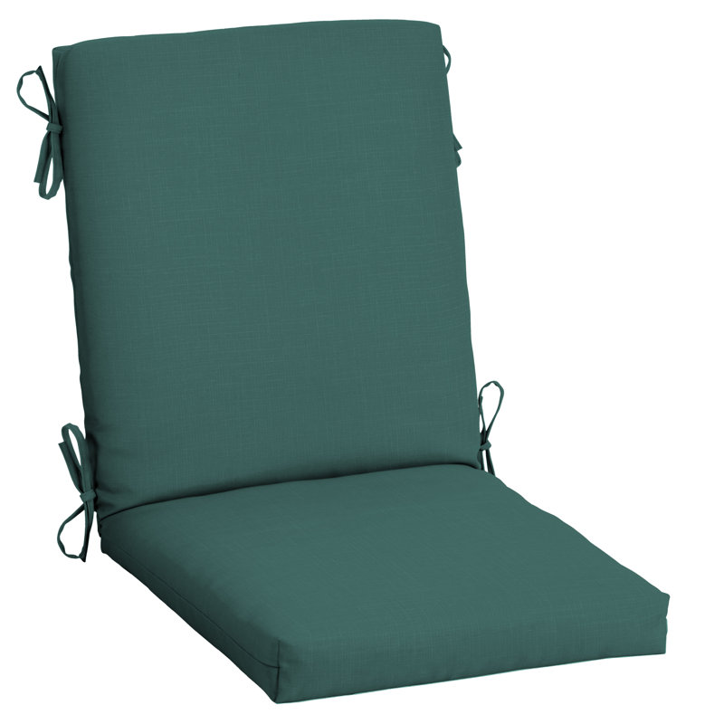 ARDEN Outdoor Lounge Chair 3.5" Cushion, 3.5" H x 20" W x 20" D, Dark Green