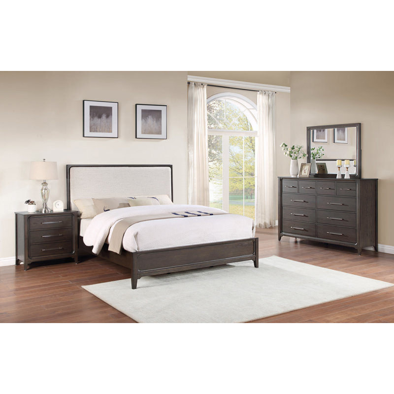 26.75" Two Drawer Nightstand, Expresso