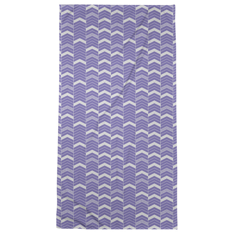Stephenie Beach Towel, Purple/Light Gray