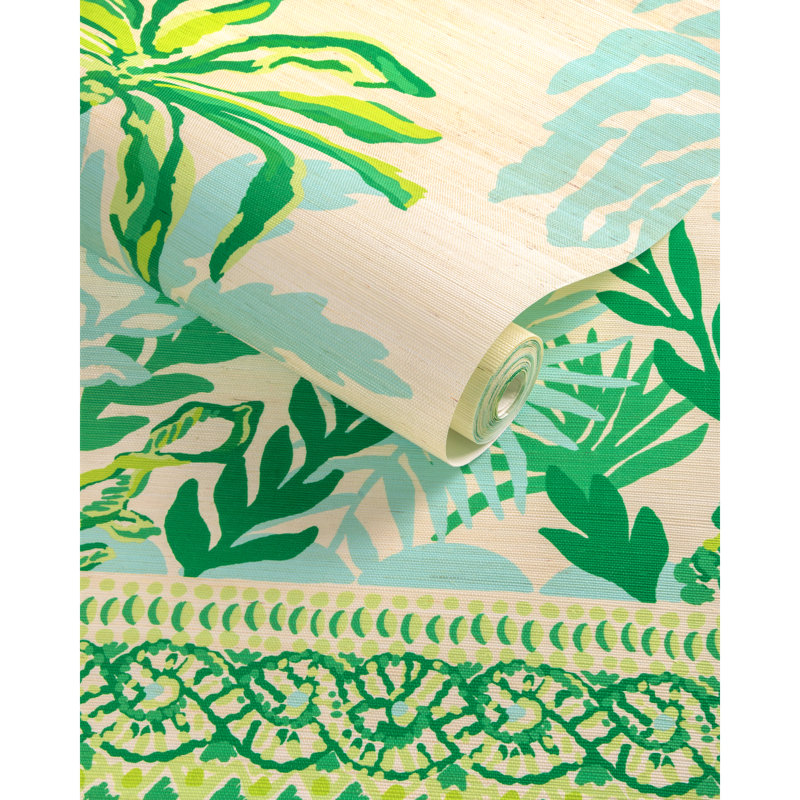Lilly Pulitzer Palms Way Mural, Green