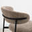 Upholstered Dining Chair With Metal Legs-2091818092