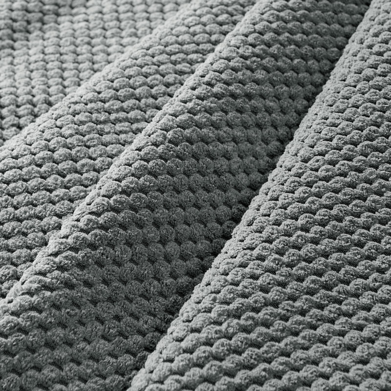 Grain de café modulaire entièrement rembourré avec coussins décoratifs, Gris clair