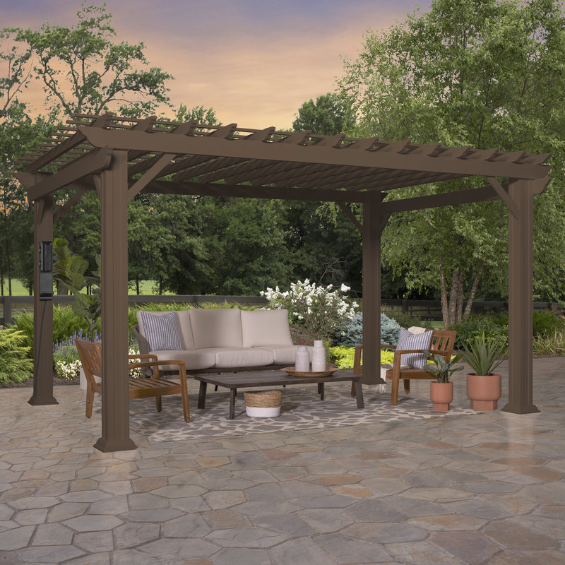 Pergola traditionnelle en acier 14 pi x 10 pi Backyard Discovery