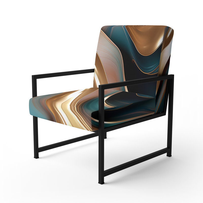 Fauteuil d'appoint Darende, Noir, noir, noir, noir