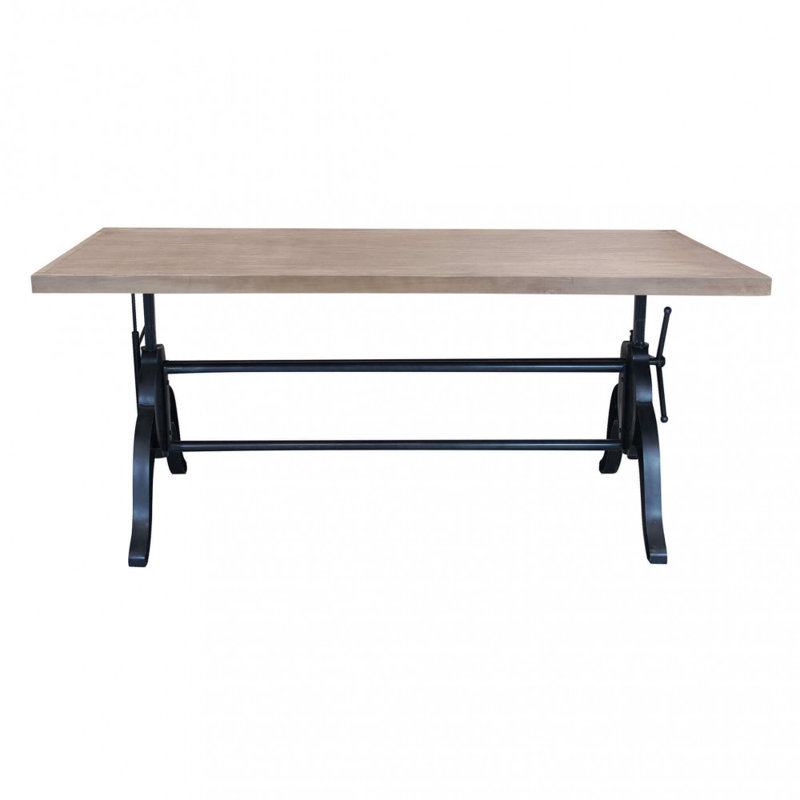 Aemillio Solid Wood Top Dining Table