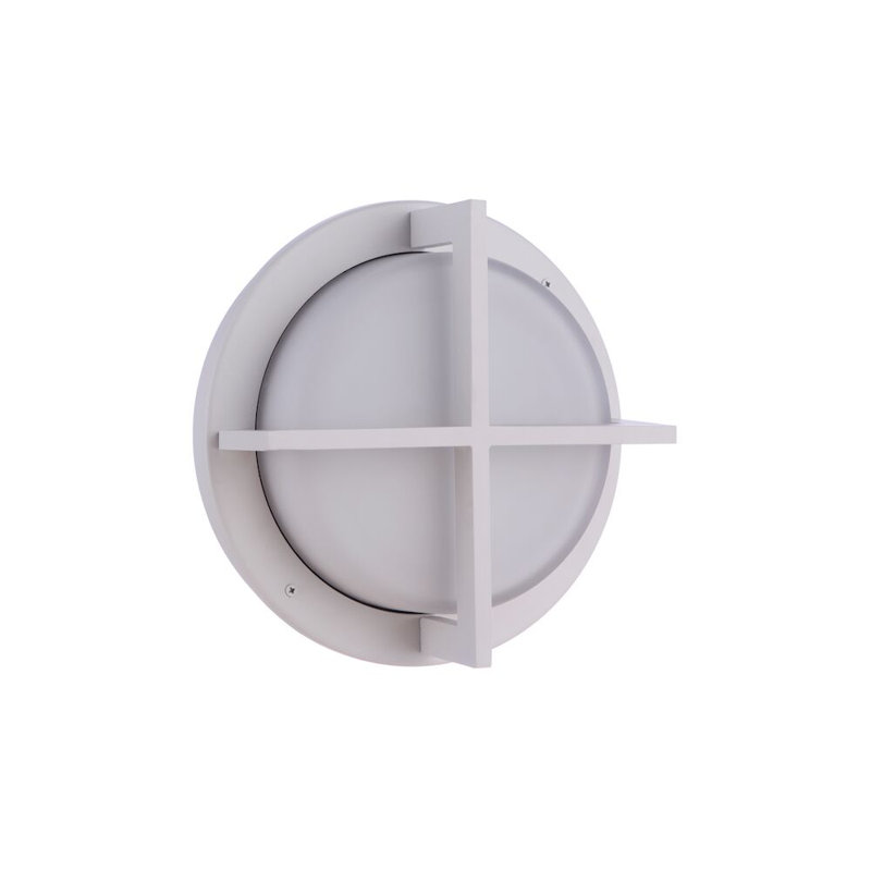 1 - Bulb Outdoor Flush Mount, 2.78" H x 8" W x 8" D, White