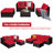Awar 5 - Person Patio Conversation Set with Cushions-1334423761