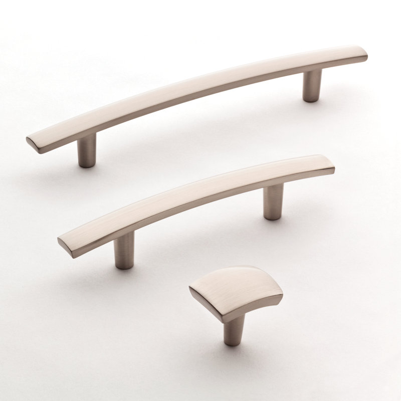 Amelia Satin Nickel Arch Cabinet Pull with Mounting Hardware