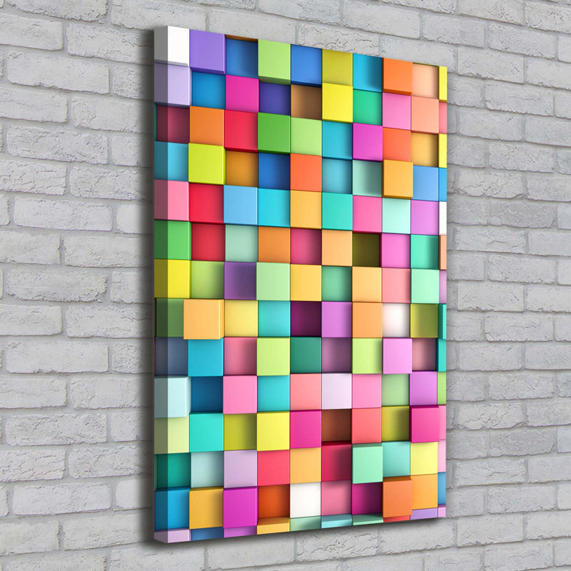 Abstraction Squares - Wrapped Canvas Print