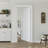 Primed Slab Door 3-Panelled Solid Core Wood Standard Door Without Hardware Kit-109076548