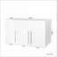 Armoires, rangement mural empilable avec tablettes mobiles, P 15,75 po x l 35,43 po x H 19,69 po | Blanc cassé | Minimaliste