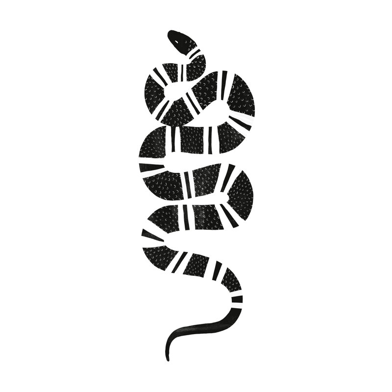 Épidaure serpent III, H 18 po x l 12 po x P 1,25 po