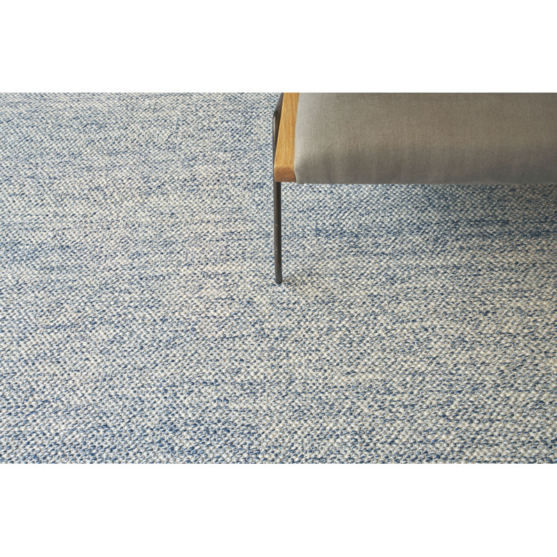 Rhodes Handmade Flatweave Blue Area Rug, Rectangle 8' x 10'