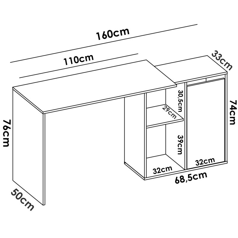 Munibah Computer Desk