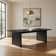 Jack 64-82 Inch Dining Table, Rectangular, Removable Extension Leaf, Black