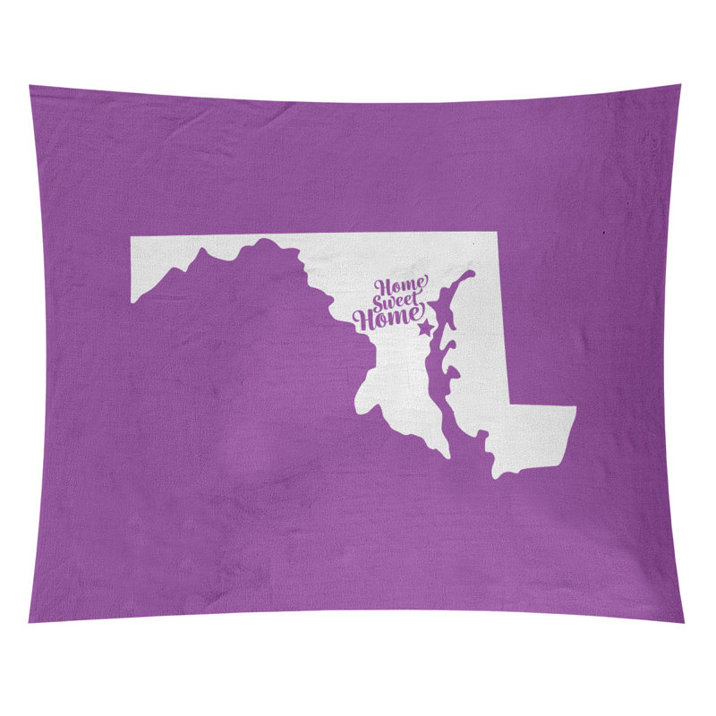 Tapisserie Home Sweet Annapolis, H 68 po x l 80 po, Violet