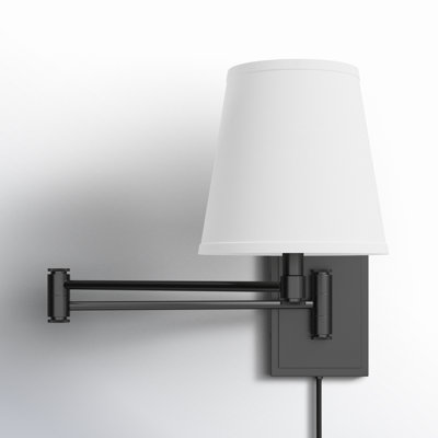Janis Steel Plug-in Swing Arm Sconce