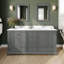 Meuble-lavabo double autoportant Deborah avec plateau en quartz-768792224-768792239