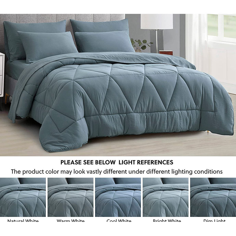 Sage Green Full Microfiber Bed in a Bag Set