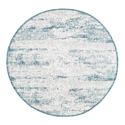 Tapis intérieur / extérieur bleu sarcelle Cartago