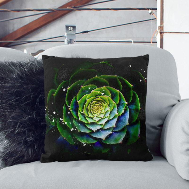 Square Throw Cushion, 40cm H x 40cm W x 15cm D, Stone