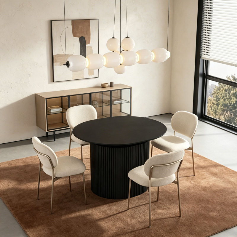 Table de salle à manger extensible pliable pour 1 à 10 personnes, console extensible en bois multifonctionnelle, Noir