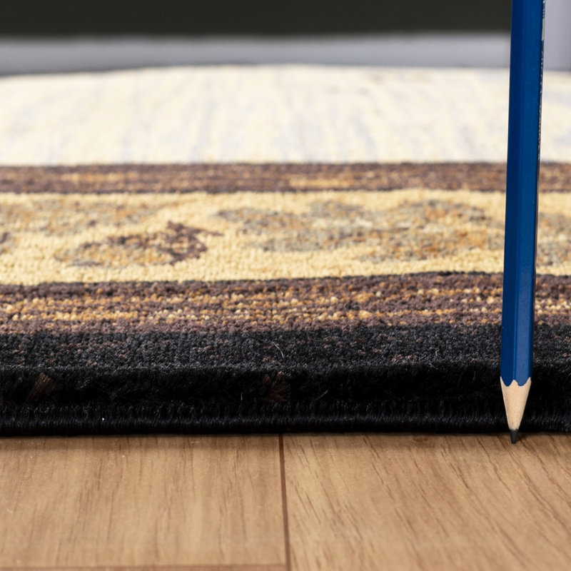 Tapis à motif de tapis de montagne 100% polypropylène couleur de chalet 7 pi 10 po x 10 pi 3 po Lodge