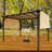 12 pi. L 9 pi. D Pergola en acier avec auvent-97566303