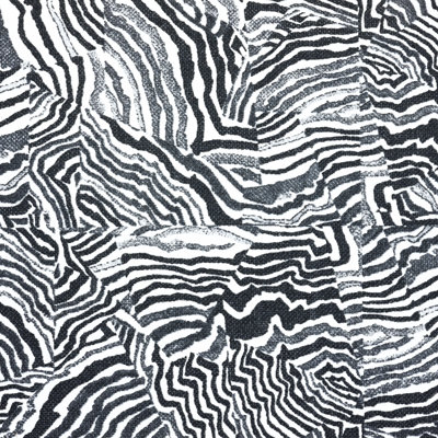 Percival Jagger Black Cotton Blend Fabric
