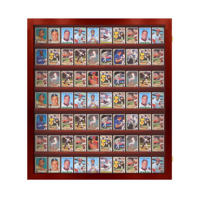 PENNZONI Sports Card Display Case, Holds 70 Ungraded Sports & Playing Cards
