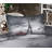 Ambesonne Eiffel Tower Fitted Sheet & Pillow Sham Grey Black Red-106788150