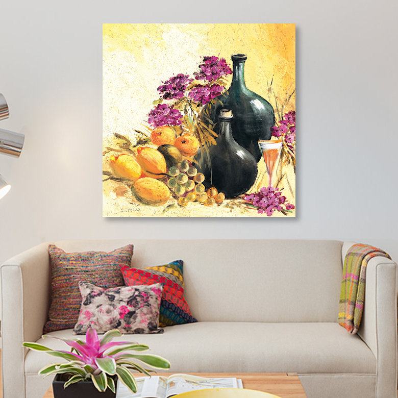 « citron still life », impression sur toile, H 37 po x l 37 po x P 1,5 po, Pas de tapis, Toile tendue