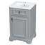 Aurelius 20" Freestanding Bathroom Vanity with Ceramic Sink, Adjustable Shelf & Door-Mounted Storage Rack-2045925450
