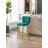 Upholstered Counter Stool with Metal Frame-540160549-540884622