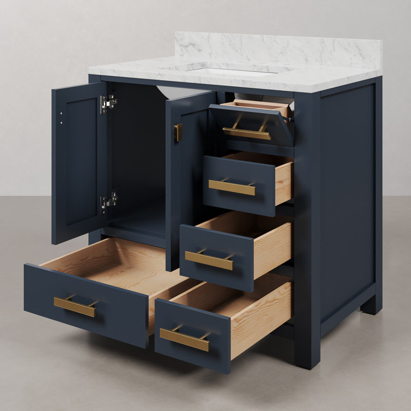 Steve 36'' W Single Vanity, Monarch Blue
