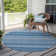 Kinslee Washable Striped Indoor / Outdoor Rug