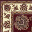 Tapis rouge / ivoire Stian-65604673