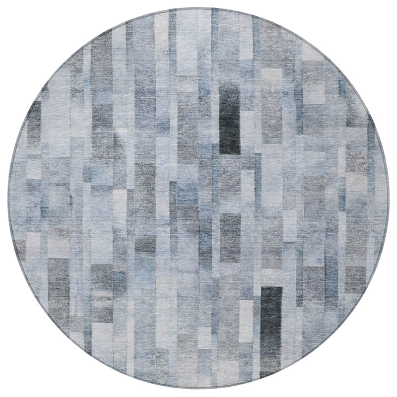 Tapis intérieur lavable rayé 8 po