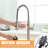 Touchless Kitchen Sink Faucet With Motion Sensor, Single Handle Brushed Nickel Look, Stainless Steel Material
