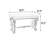 Elly-Mae 62.5 " W Stone Top Console Table