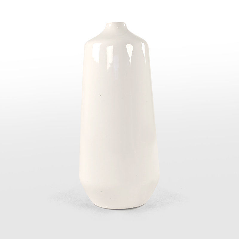 Girne Ceramic / Porcelain Table Vase, 21.5" H x 8.25" W x 8.25" D