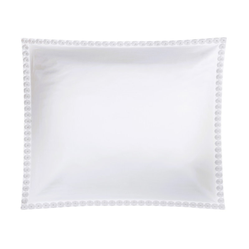 Angele Duvet Cover, White, King Shams